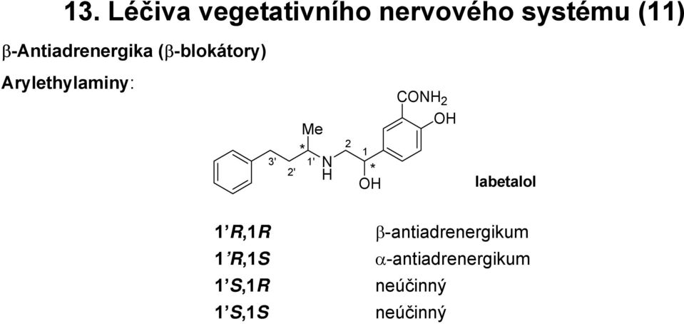 2' * 1' 2 1 * C 2 labetalol 1 R,1R 1 R,1S 1 S,1R 1