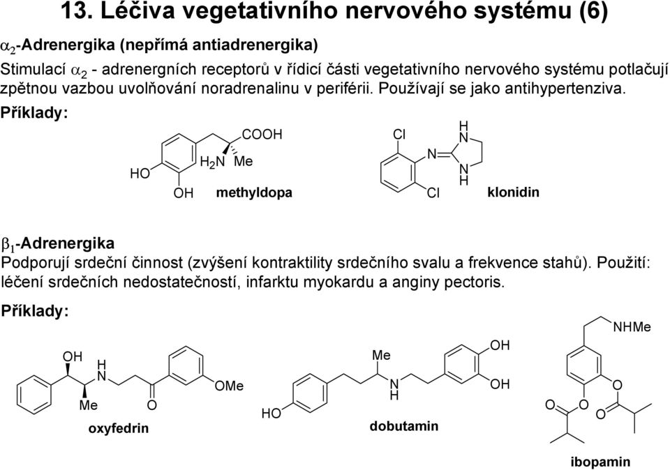 Používají se jako antihypertenziva.