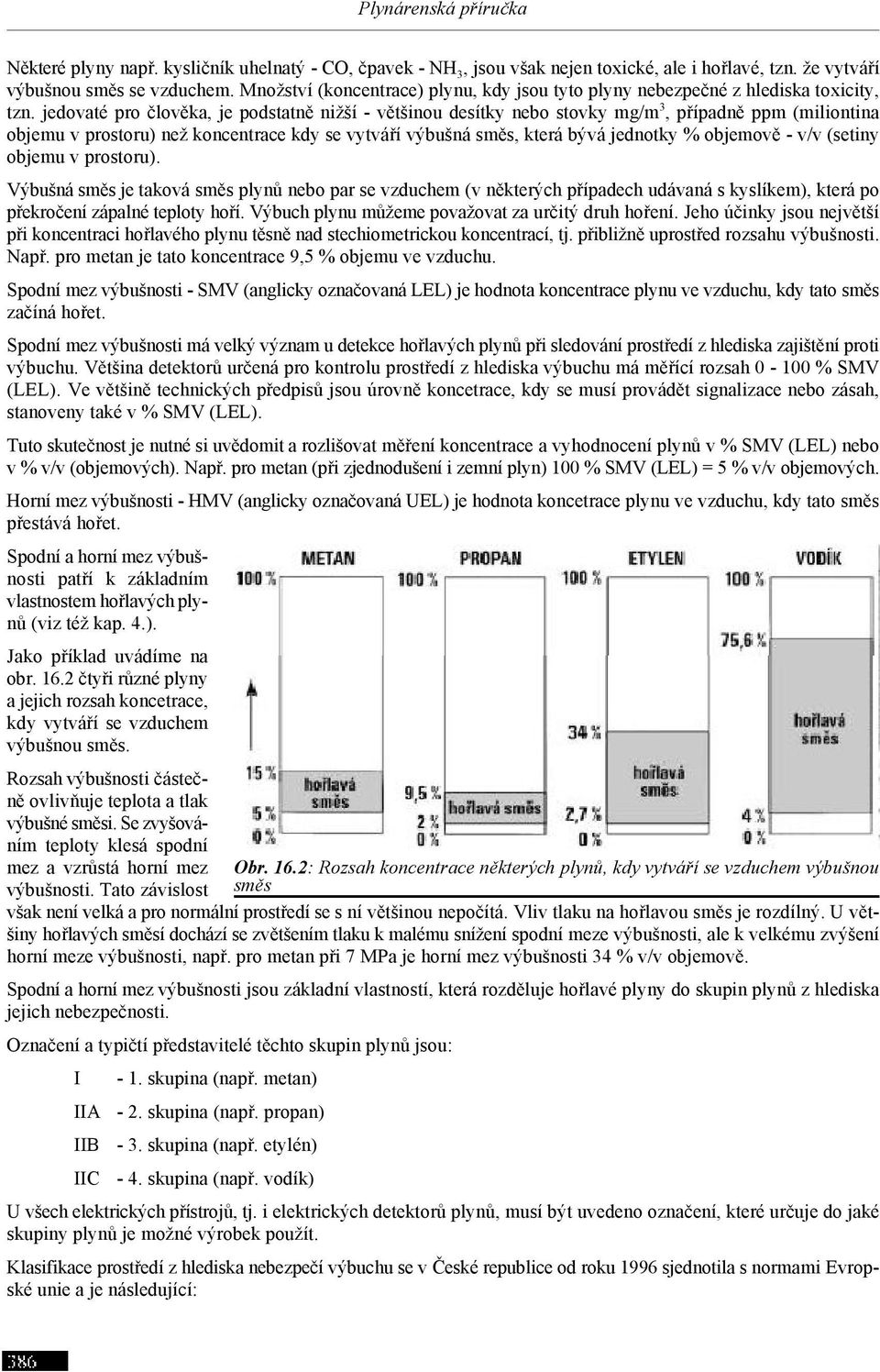 jedovaté pro člověka, je podstatně nižší - většinou desítky nebo stovky mg/m, případně ppm (miliontina objemu v prostoru) než koncentrace kdy se vytváří výbušná směs, která bývá jednotky % objemově -