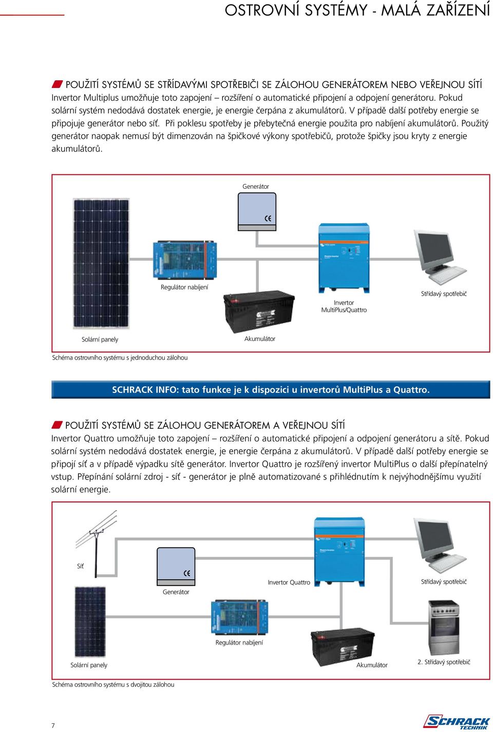 Při poklesu spotřeby je přebytečná energie použita pro nabíjení akumulátorů.