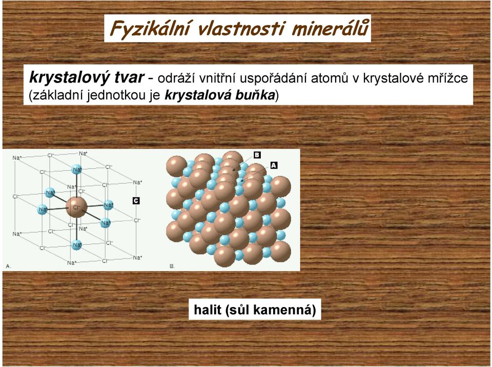 uspořádání atomů v krystalové mřížce