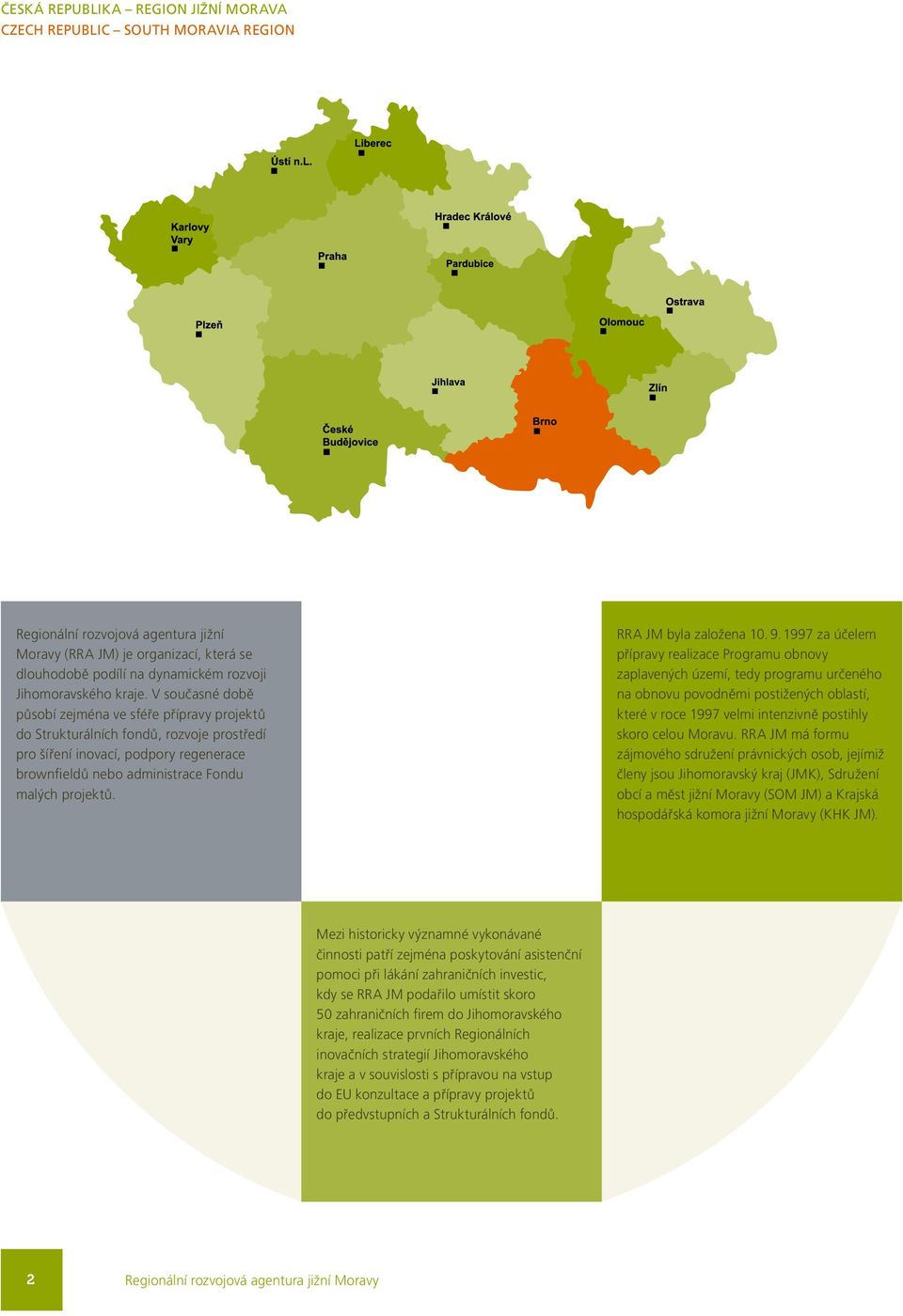 V současné době působí zejména ve sféře přípravy projektů do Strukturálních fondů, rozvoje prostředí pro šíření inovací, podpory regenerace brownfieldů nebo administrace Fondu malých projektů.