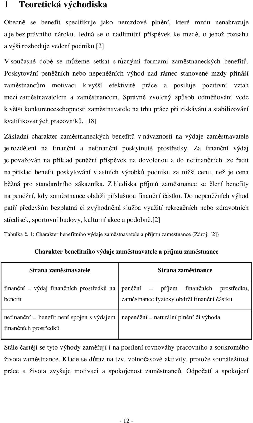 Poskytování peněžních nebo nepeněžních výhod nad rámec stanovené mzdy přináší zaměstnancům motivaci k vyšší efektivitě práce a posiluje pozitivní vztah mezi zaměstnavatelem a zaměstnancem.