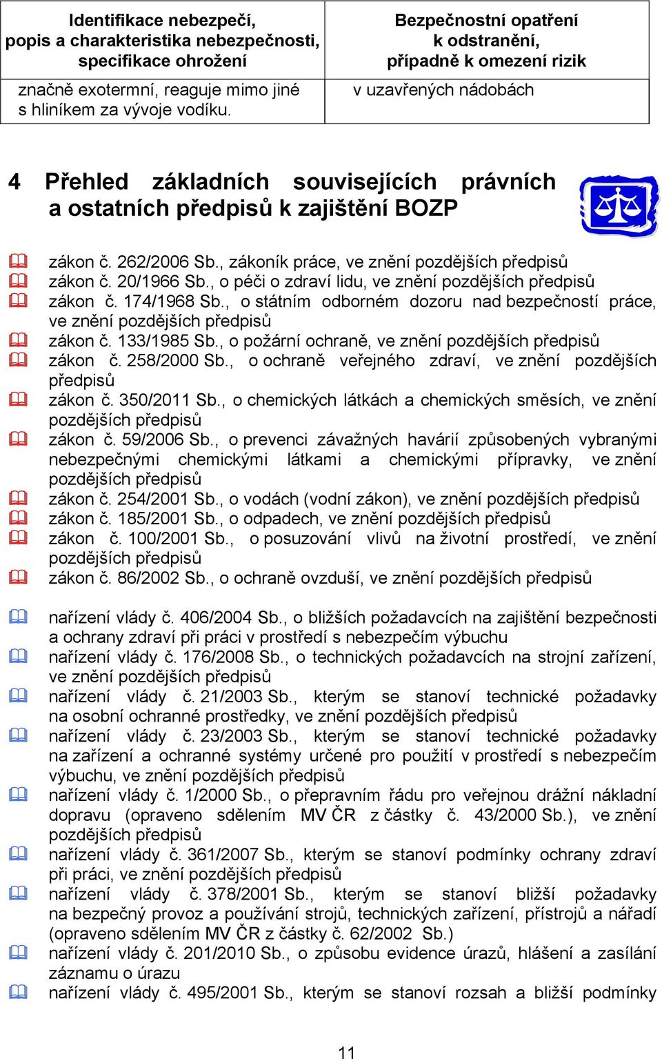 , zákoník práce, ve znění pozdějších předpisů zákon č. 20/1966 Sb., o péči o zdraví lidu, ve znění pozdějších předpisů zákon č. 174/1968 Sb.