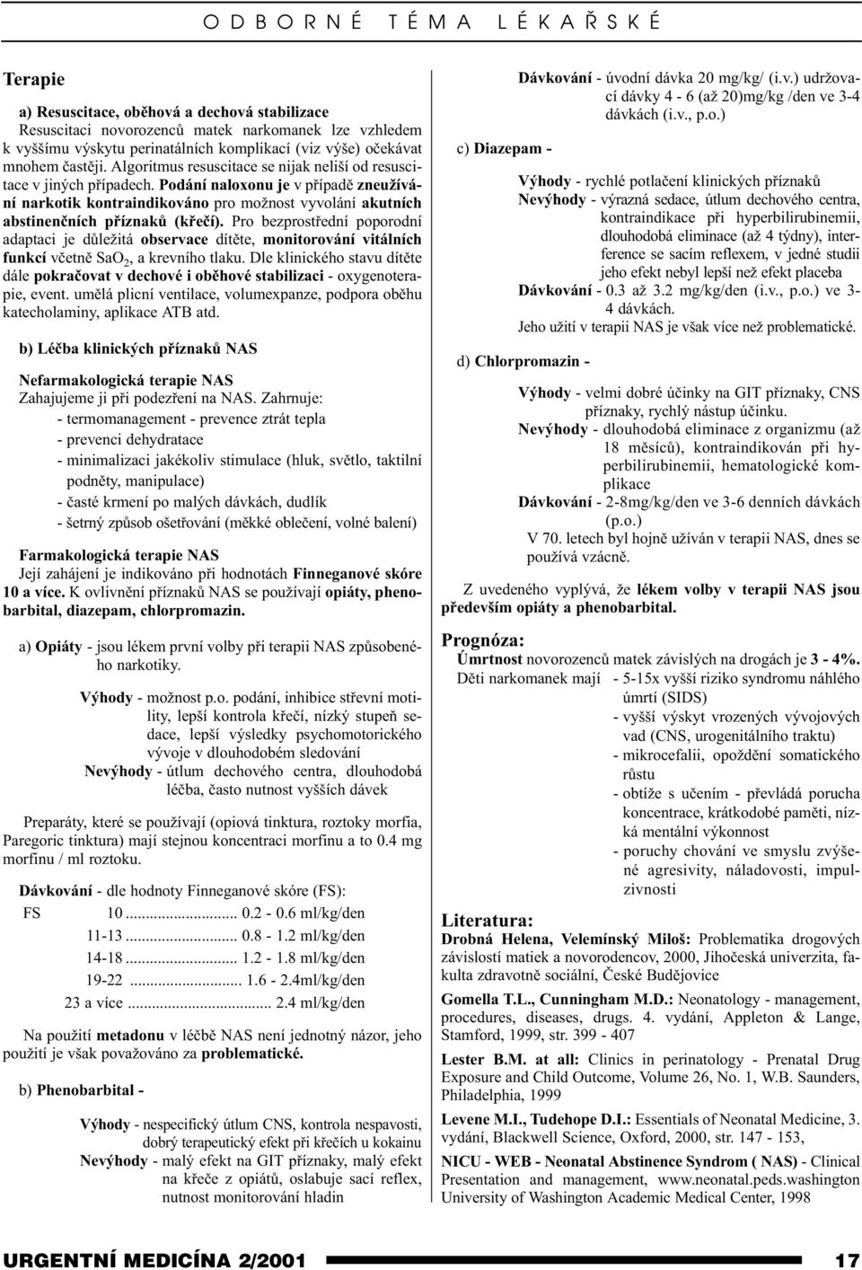 Podání naloxonu je v pøípadì zneužívání narkotik kontraindikováno pro možnost vyvolání akutních abstinenèních pøíznakù (køeèí).