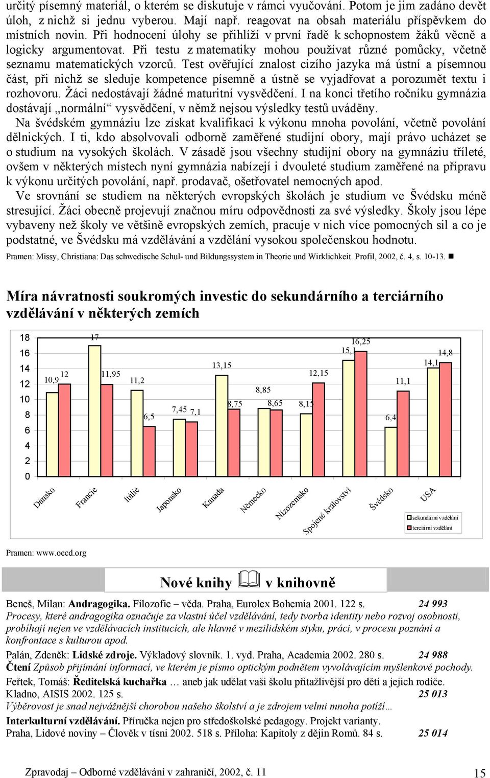 Test ověřující znalost cizího jazyka má ústní a písemnou část, při nichž se sleduje kompetence písemně a ústně se vyjadřovat a porozumět textu i rozhovoru. Žáci nedostávají žádné maturitní vysvědčení.