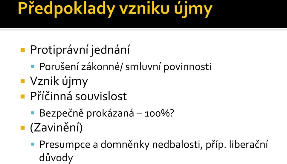 souvislost Bezpečně prokázaná 100%?