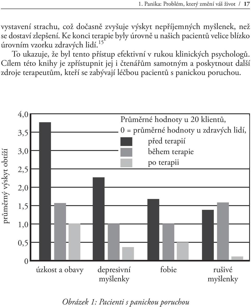 Cílem této knihy je zpřístupnit jej i čtenářům samotným a poskytnout další zdroje terapeutům, kteří se zabývají léčbou pacientů s panickou poruchou.