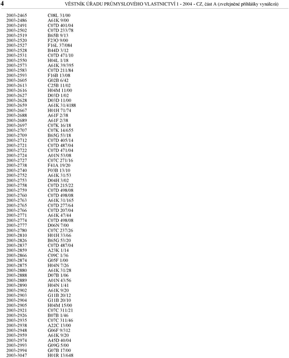 2003-2738 2003-2740 2003-2752 2003-2753 2003-2758 2003-2759 2003-2760 2003-2763 2003-2765 2003-2766 2003-2771 2003-2774 2003-2777 2003-2780 2003-2810 2003-2826 2003-2837 2003-2859 2003-2866 2003-2874