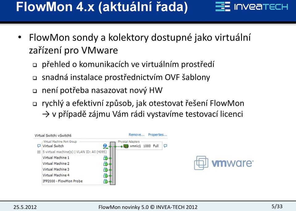 VMware přehled o komunikacích ve virtuálním prostředí snadná instalace