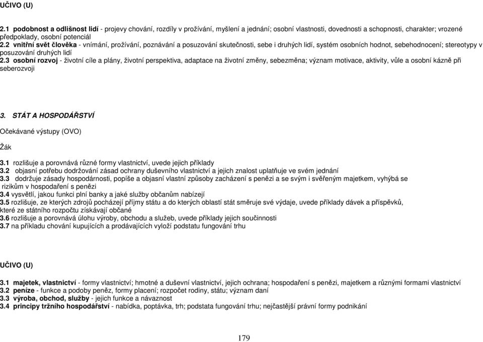 3 osobní rozvoj - životní cíle a plány, životní perspektiva, adaptace na životní změny, sebezměna; význam motivace, aktivity, vůle a osobní kázně při seberozvoji 3.