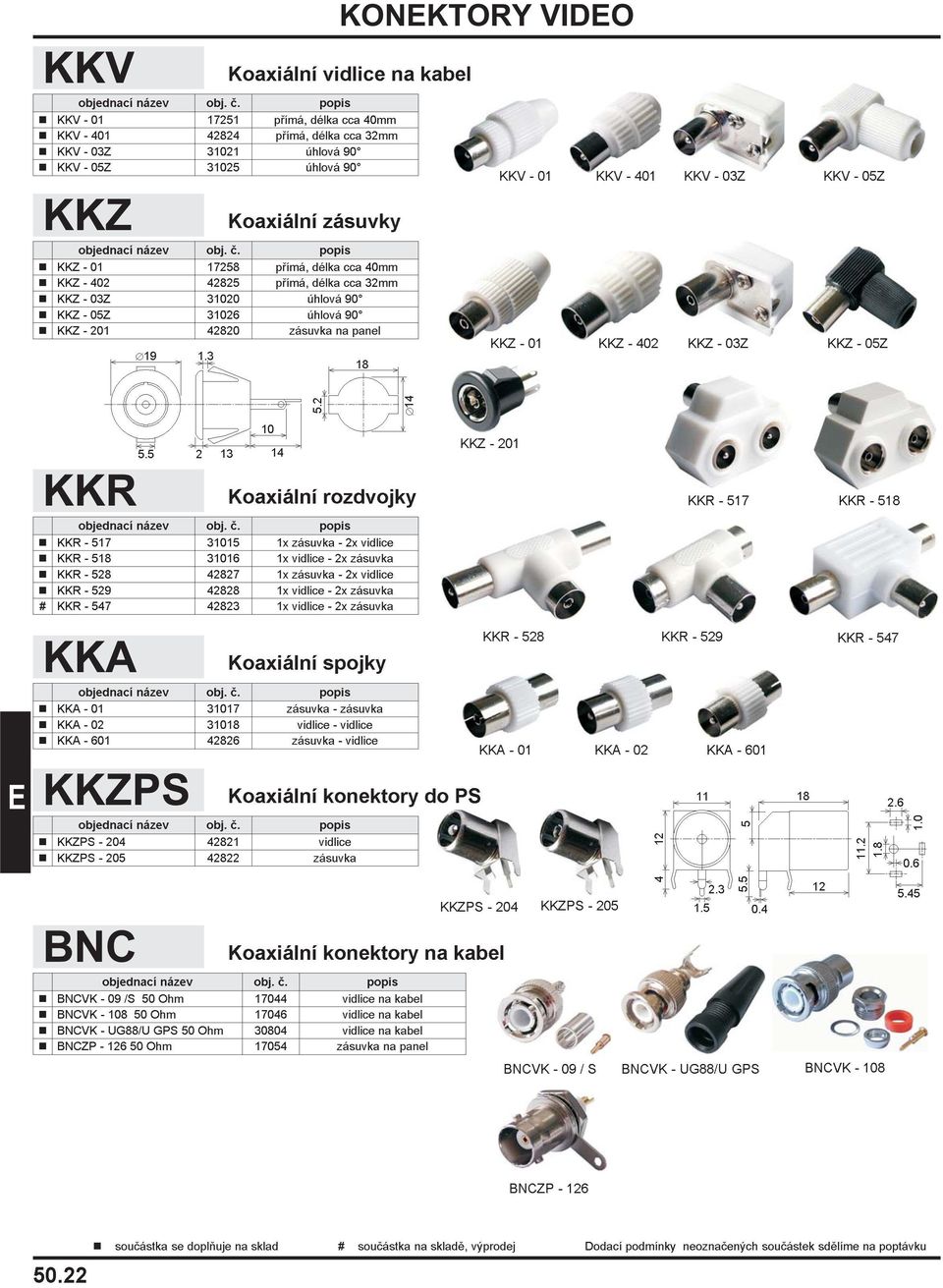 401 KKV - 03Z KKV - 05Z KKZ - 01 KKZ - 402 KKZ - 03Z KKZ - 05Z KKR popis n KKR - 517 31015 1x zásuvka - 2x vidlice n KKR - 518 31016 1x vidlice - 2x zásuvka n KKR - 528 42827 1x zásuvka - 2x vidlice