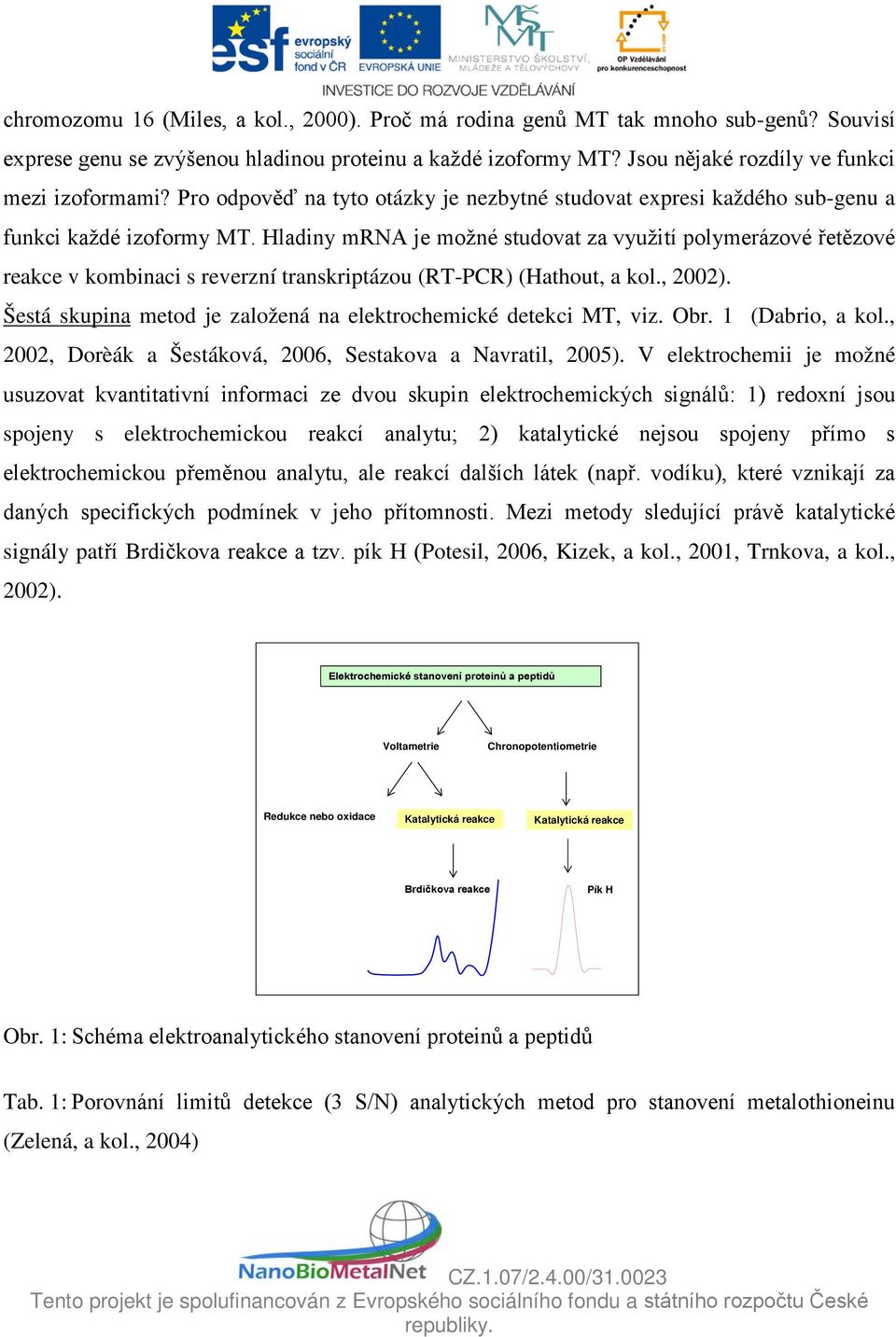 Hladiny mrna je možné studovat za využití polymerázové řetězové reakce v kombinaci s reverzní transkriptázou (RT-PCR) (Hathout, a kol., 2002).