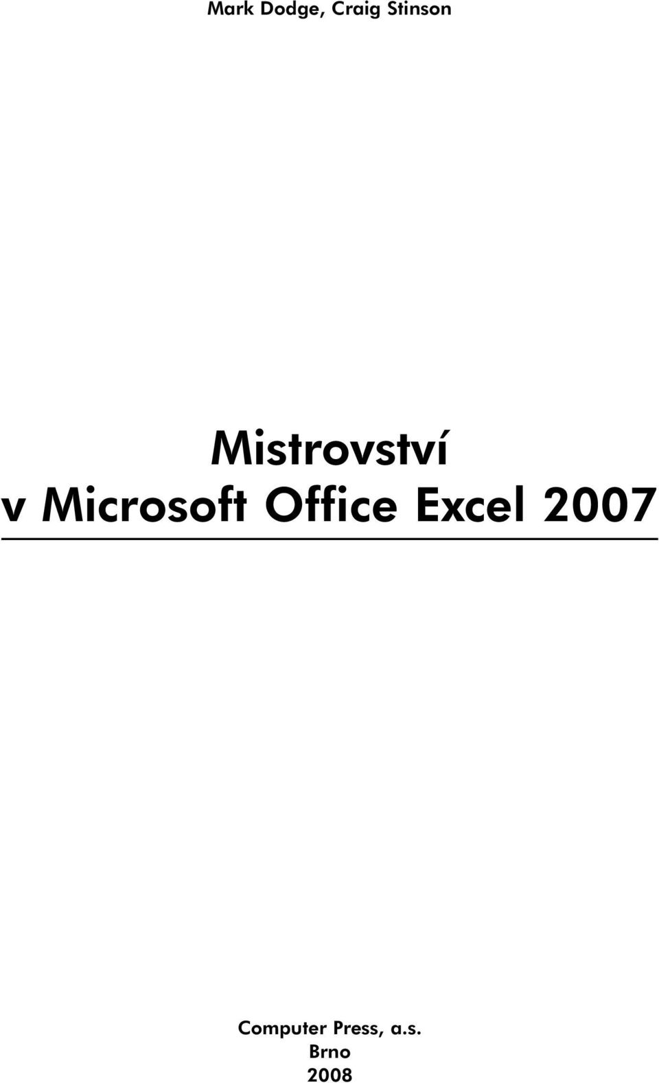 Microsoft Office Excel