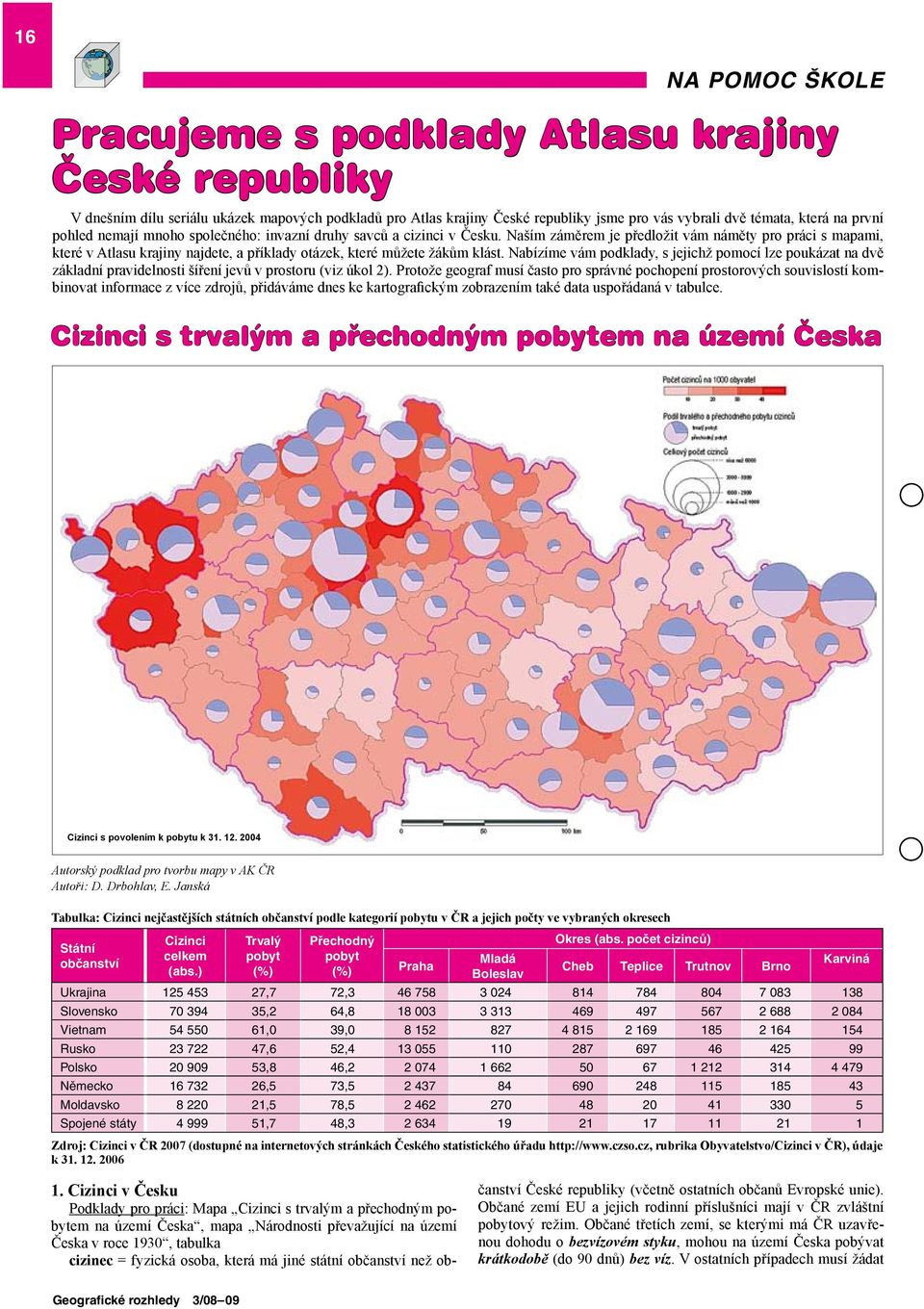 Naším záměrem je předložit vám náměty pro práci s mapami, které v Atlasu krajiny najdete, a příklady otázek, které můžete žákům klást.