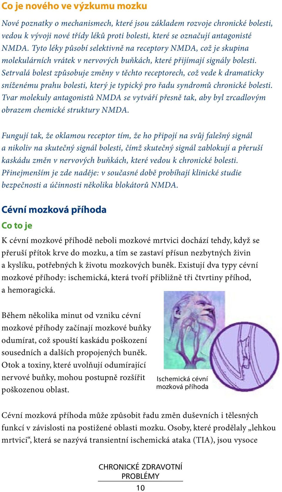 Setrvalá bolest způsobuje změny v těchto receptorech, což vede k dramaticky sníženému prahu bolesti, který je typický pro řadu syndromů chronické bolesti.