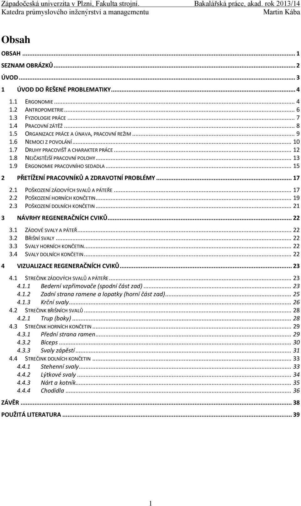 .. 15 2 PŘETÍŽENÍ PRACOVNÍKŮ A ZDRAVOTNÍ PROBLÉMY... 17 2.1 POŠKOZENÍ ZÁDOVÝCH SVALŮ A PÁTEŘE... 17 2.2 POŠKOZENÍ HORNÍCH KONČETIN... 19 2.3 POŠKOZENÍ DOLNÍCH KONČETIN.