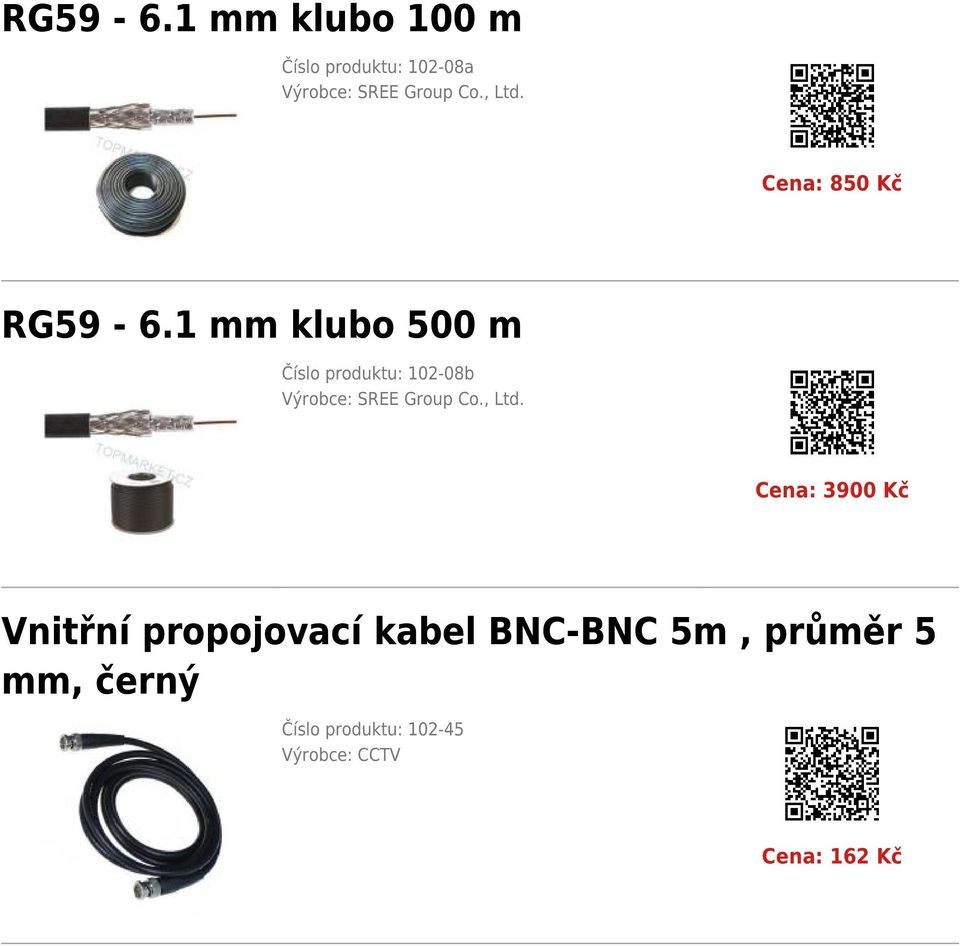 1 mm klubo 500 m Číslo produktu: 102-08b Výrobce: SREE Group Co., Ltd.