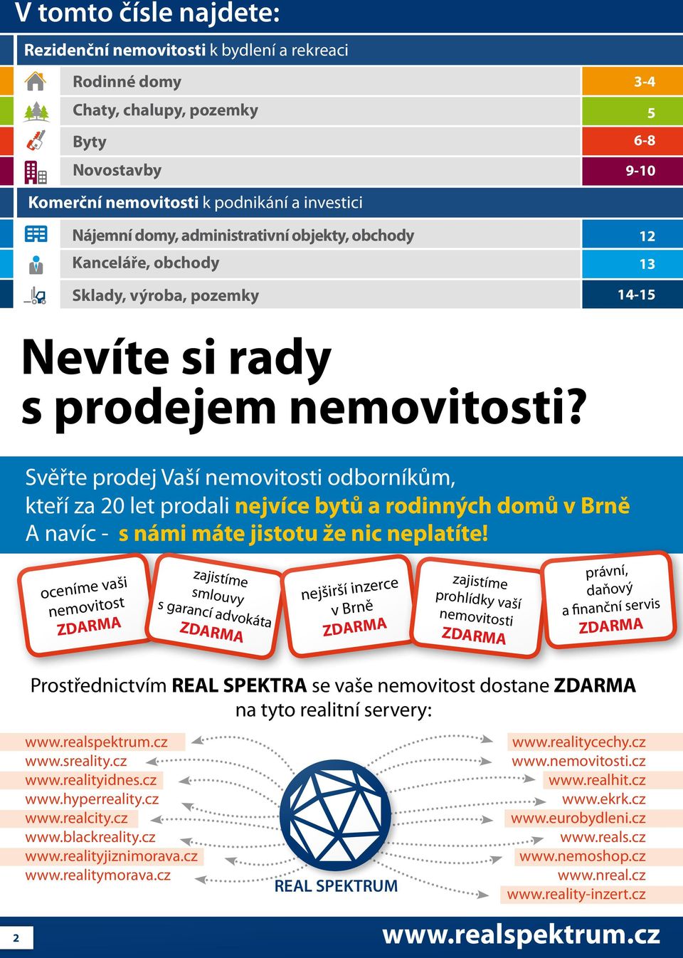 Svěřte prodej Vaší nemovitosti odborníkům, kteří za 20 let prodali nejvíce bytů a rodinných domů v Brně A navíc - s námi máte jistotu že nic neplatíte!