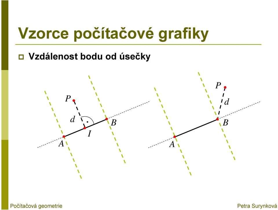 úsečky P P