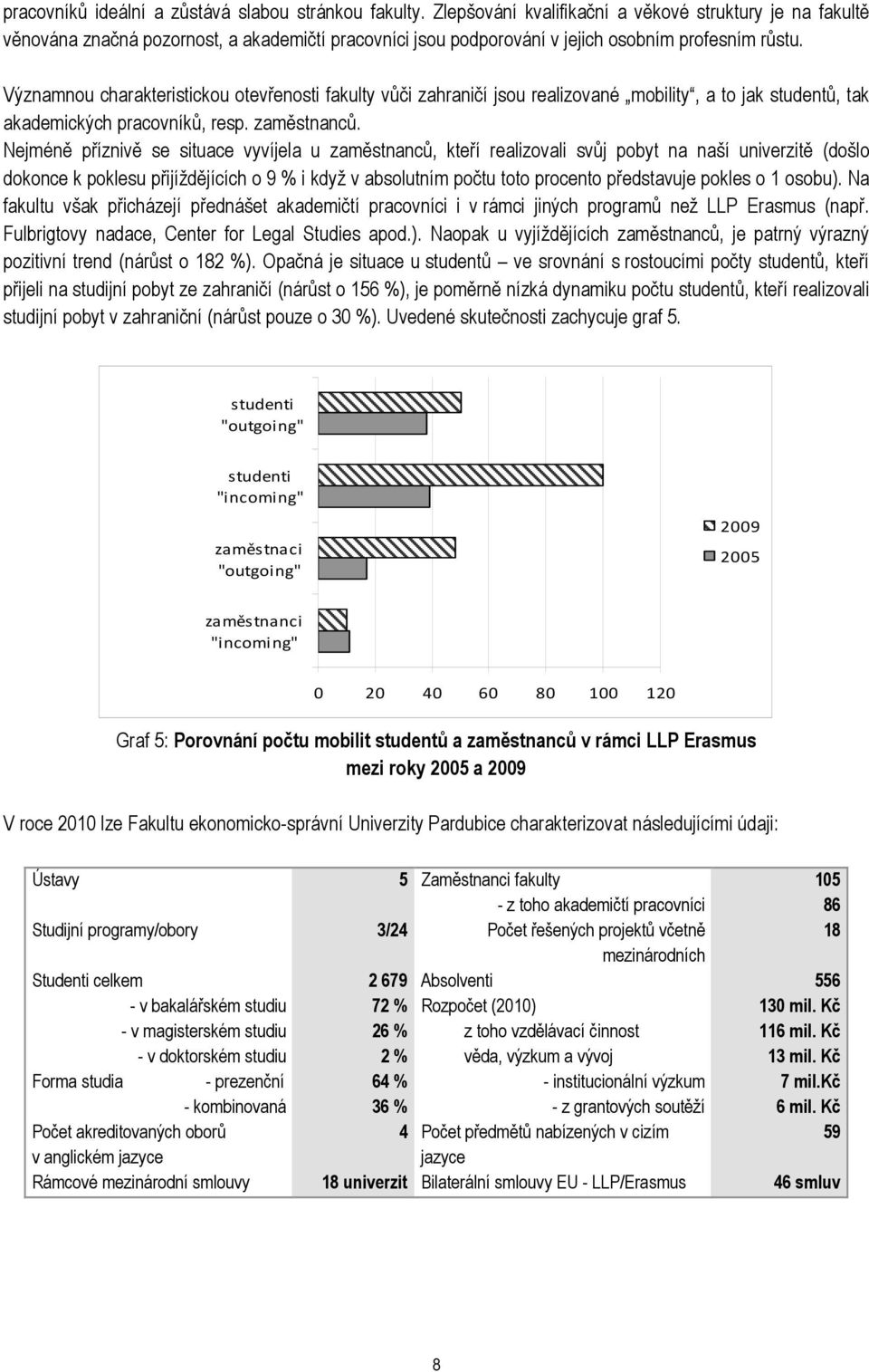 Významnou charakteristickou otevřenosti fakulty vůči zahraničí jsou realizované mobility, a to jak studentů, tak akademických pracovníků, resp. zaměstnanců.