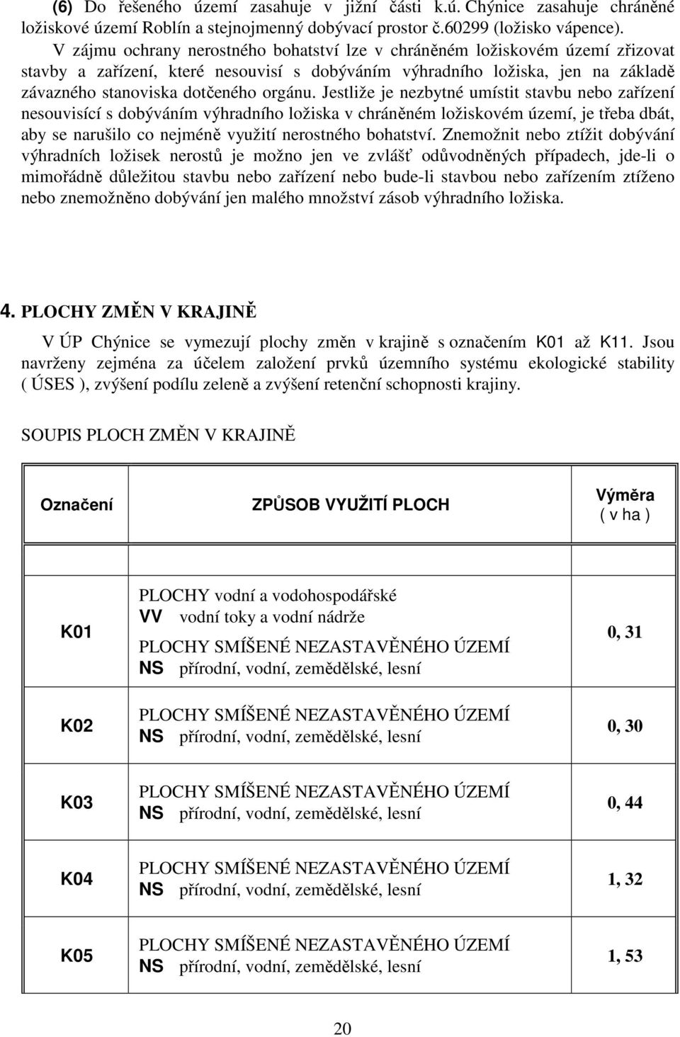 Jestliže je nezbytné umístit stavbu nebo zařízení nesouvisící s dobýváním výhradního ložiska v chráněném ložiskovém území, je třeba dbát, aby se narušilo co nejméně využití nerostného bohatství.