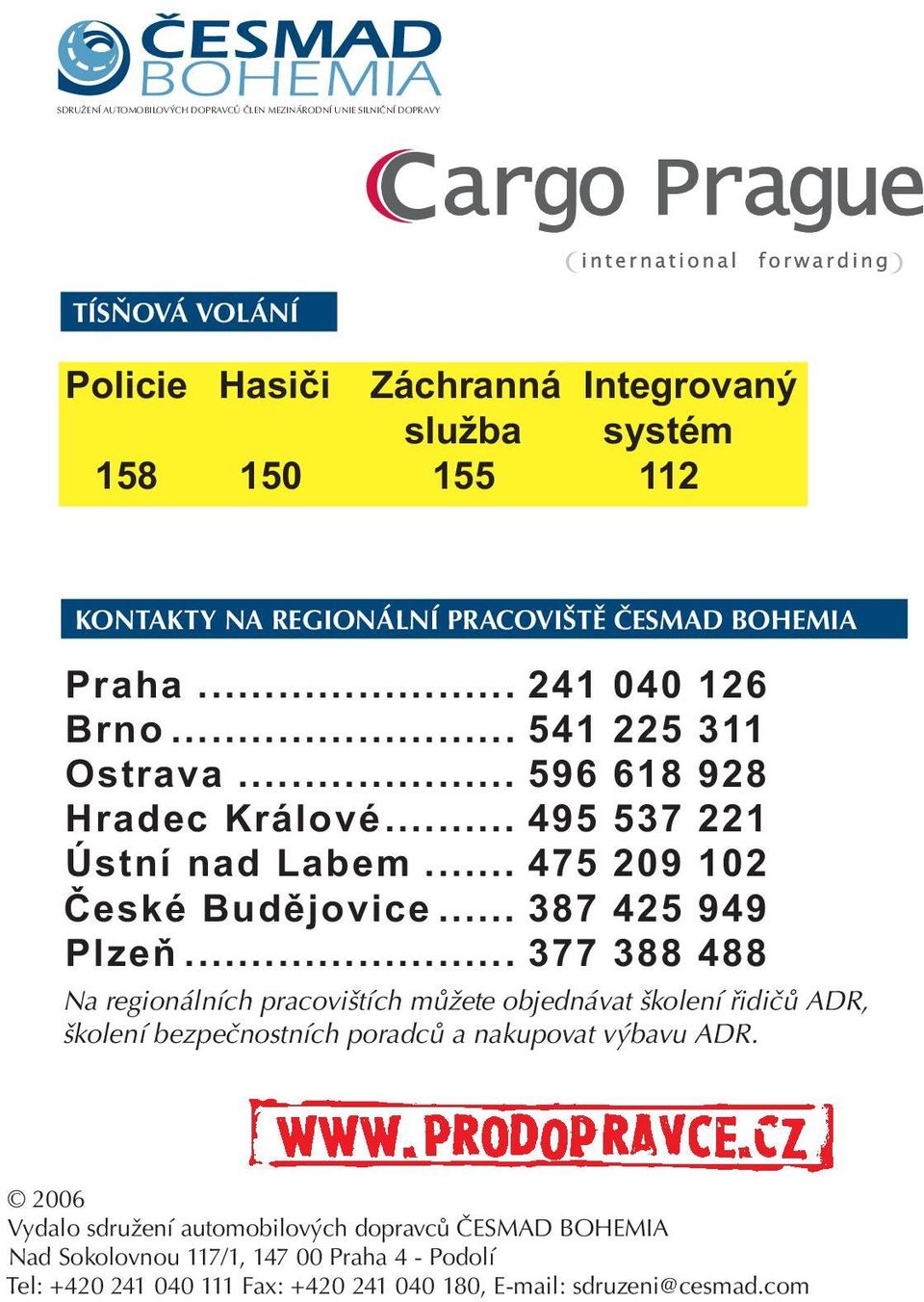 .. 475 209 102 České Budějovice... 387 425 949 Plzeň.