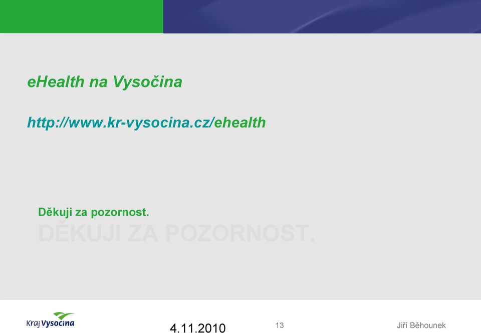 cz/ehealth Děkuji za