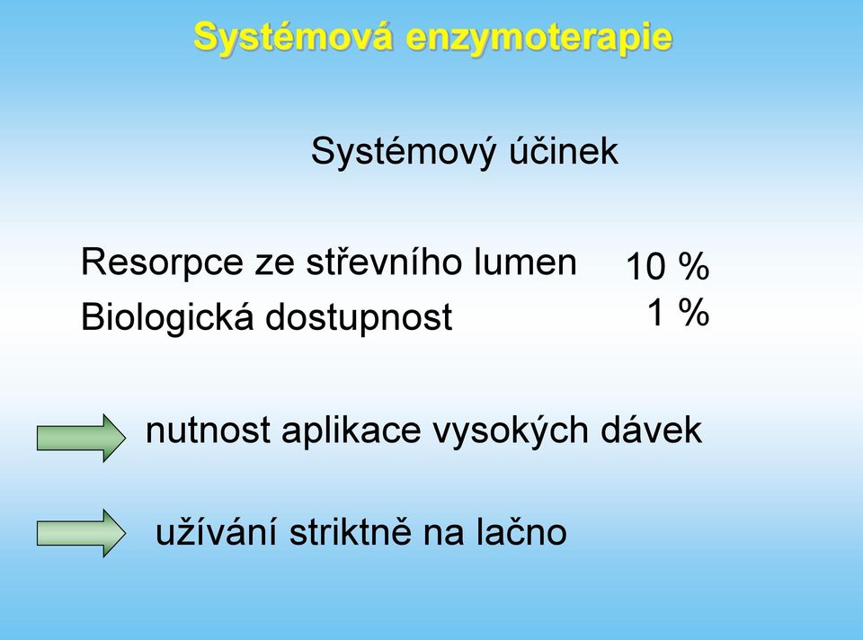 dostupnost 10 % 1 % nutnost