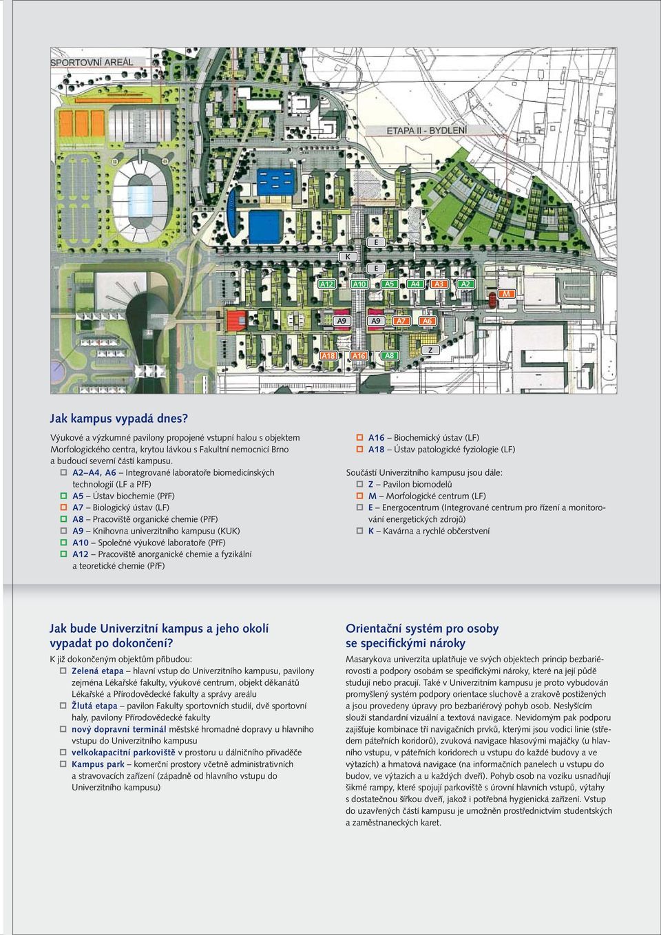 A2 A4, A6 Integrované laboratoře biomedicínských technologií (LF a PřF) A5 Ústav biochemie (PřF) A7 Biologický ústav (LF) A8 Pracoviště organické chemie (PřF) A9 Knihovna univerzitního kampusu (KUK)