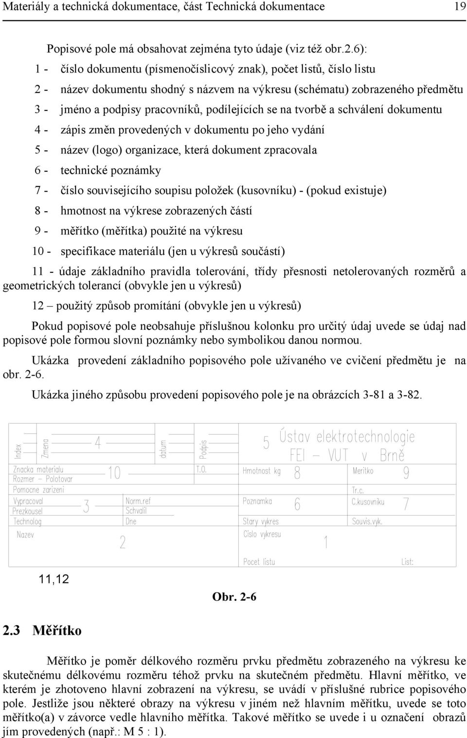 se na tvorbě a schválení dokumentu 4 - zápis změn provedených v dokumentu po jeho vydání 5 - název (logo) organizace, která dokument zpracovala 6 - technické poznámky 7 - číslo souvisejícího soupisu