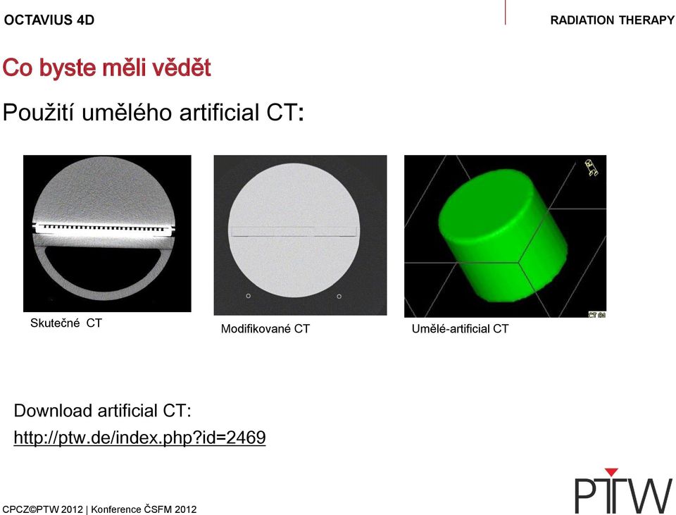 Modifikované CT Umělé-artificial CT