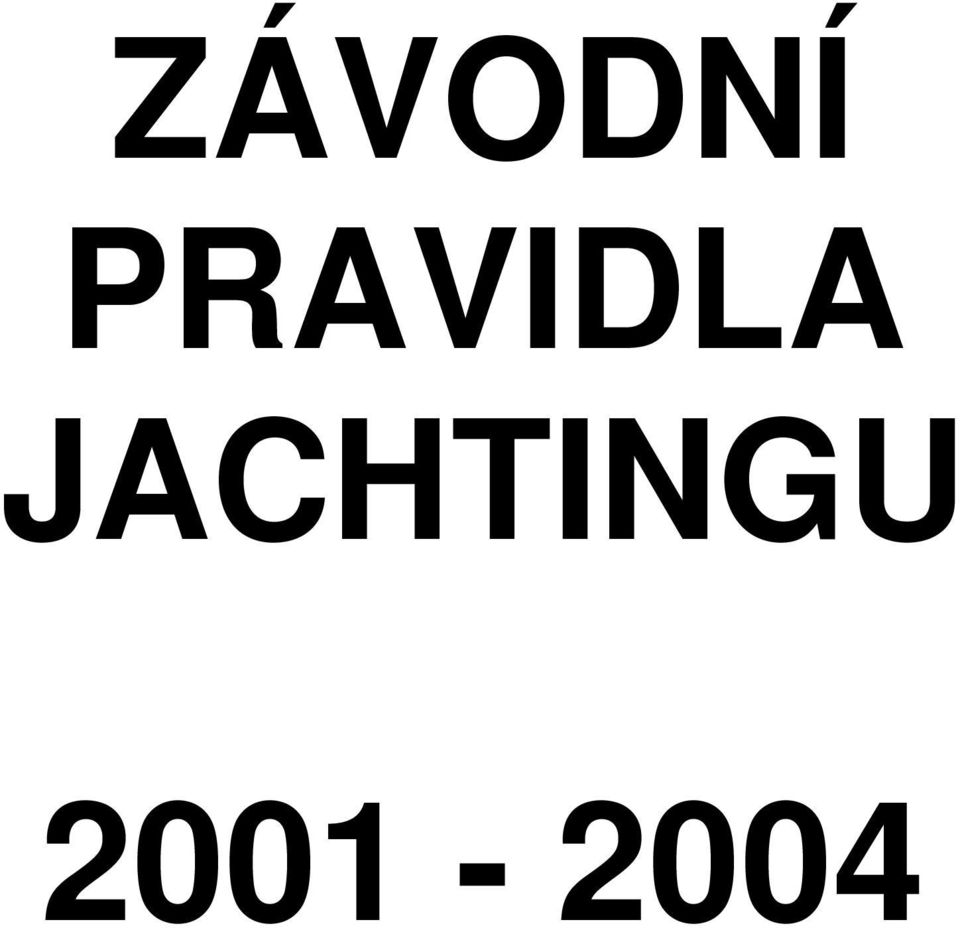 JACHTINGU