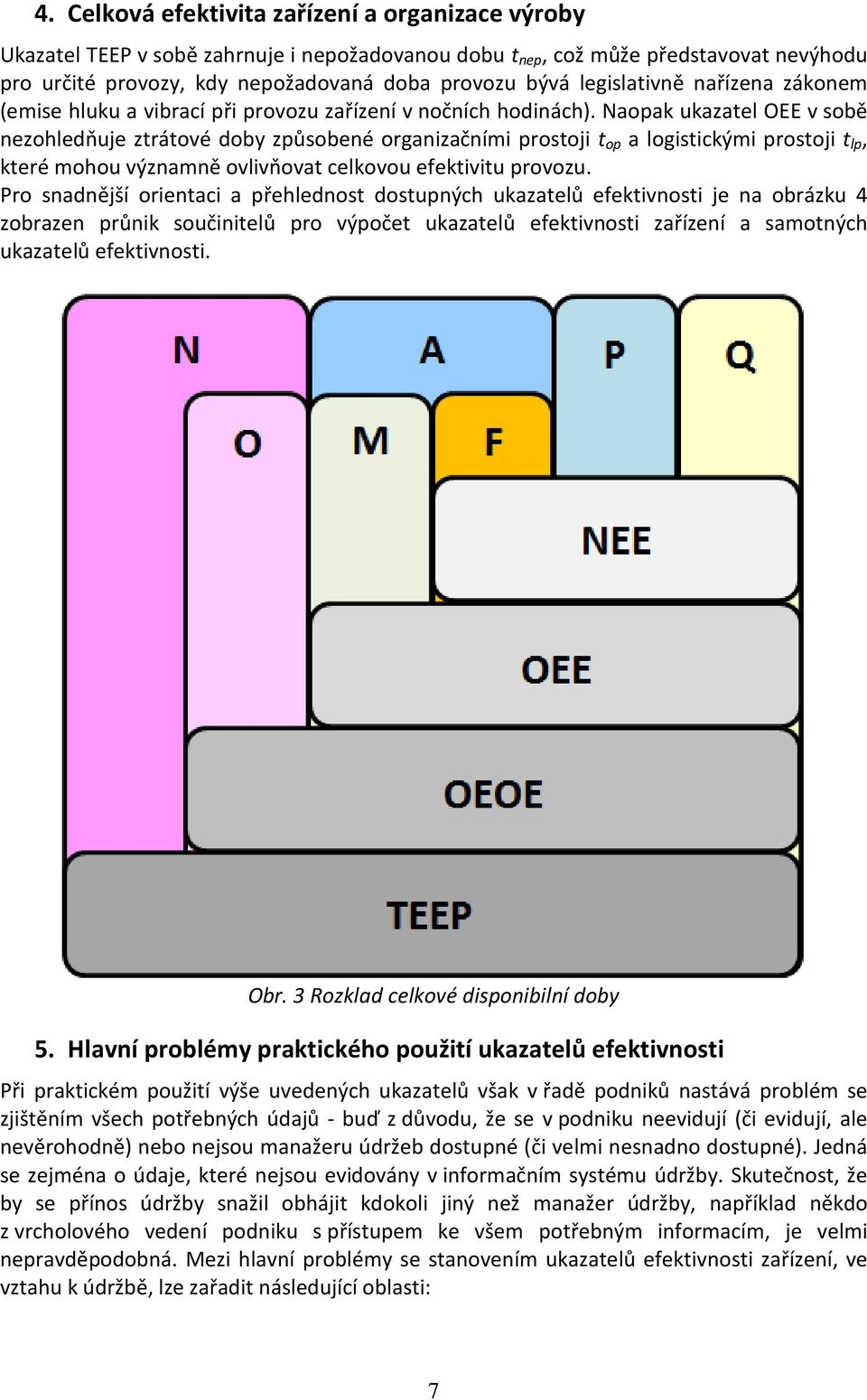 Naak ukazael OEE v sobě nezohledňuje zráové doby způsobené organizačními prosoji a logisickými prosoji, keré mohou významně ovlivňova celkovou efekiviu provozu.