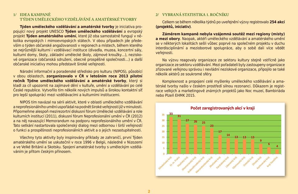 V obou případech jde především o týden občanské angažovanosti v regionech a místech, během kterého se nejrůznější kulturní i vzdělávací instituce (divadla, muzea, koncertní sály, kulturní domy,