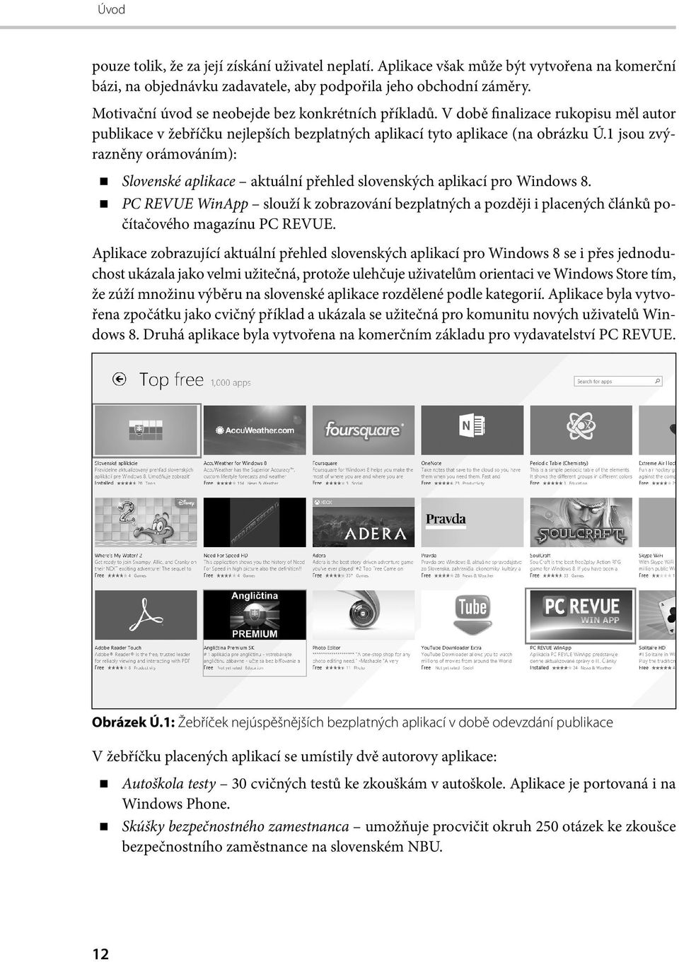 1 jsou zvýrazněny orámováním): Slovenské aplikace aktuální přehled slovenských aplikací pro Windows 8.