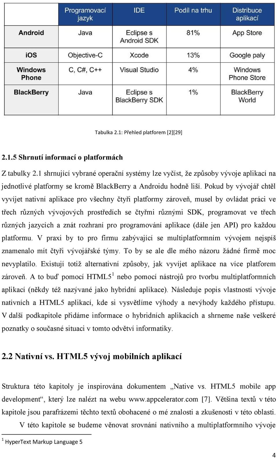 Pokud by vývojář chtěl vyvíjet nativní aplikace pro všechny čtyři platformy zároveň, musel by ovládat práci ve třech různých vývojových prostředích se čtyřmi různými SDK, programovat ve třech různých