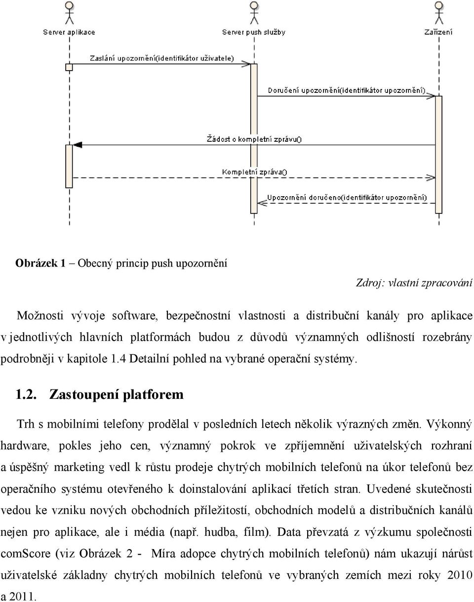 Zastoupení platforem Trh s mobilními telefony prodělal v posledních letech několik výrazných změn.