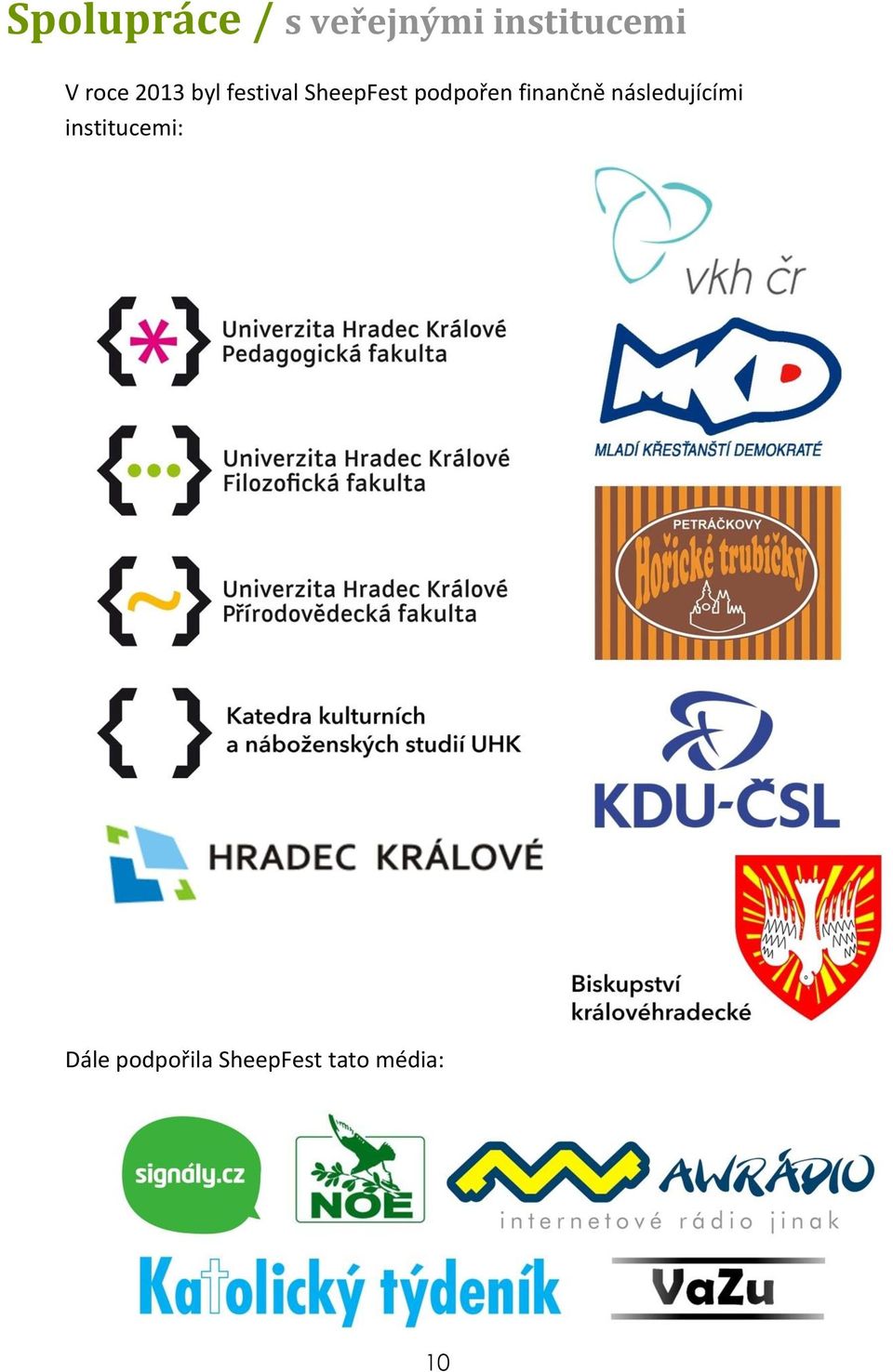 podpořen finančně následujícími