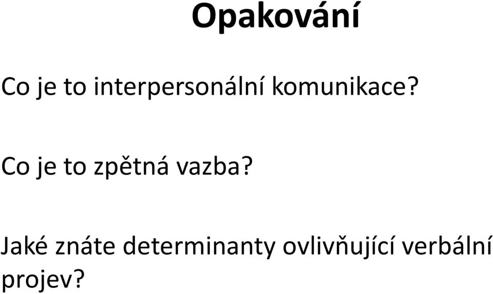 Co je to zpětná vazba?