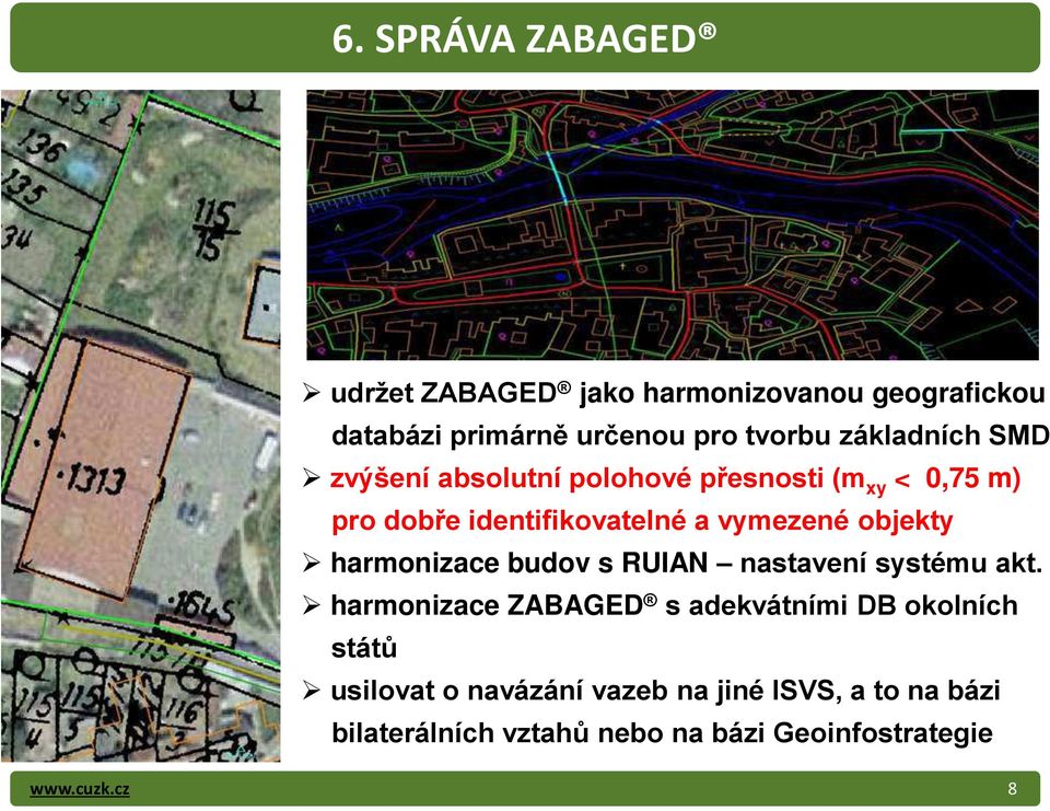 objekty harmonizace budov s RUIAN nastavení systému akt.