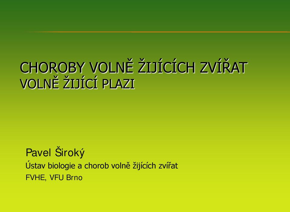 Široký Ústav biologie a chorob