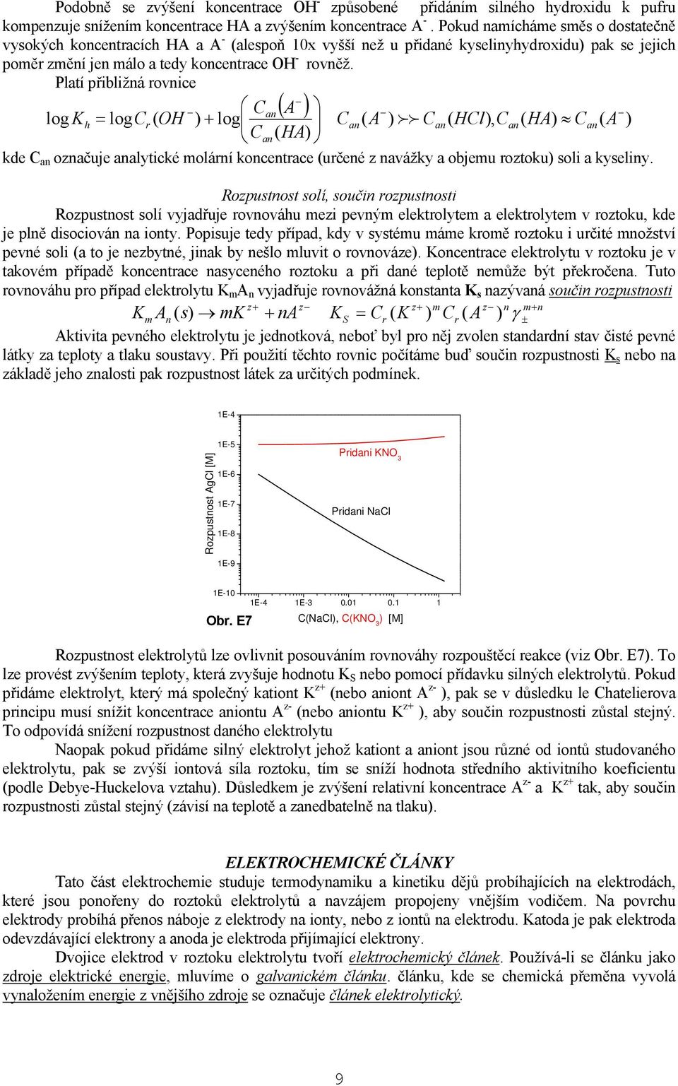 Platí řibližná rovnice ( ) C an A log K log ( ) log ( ) ( ), ( ) ( ( ) C A C HCl C HA C A ) h Cr OH an ff an an an Can HA kde C an označuje analytické molární koncentrace (určené z navážky a objemu