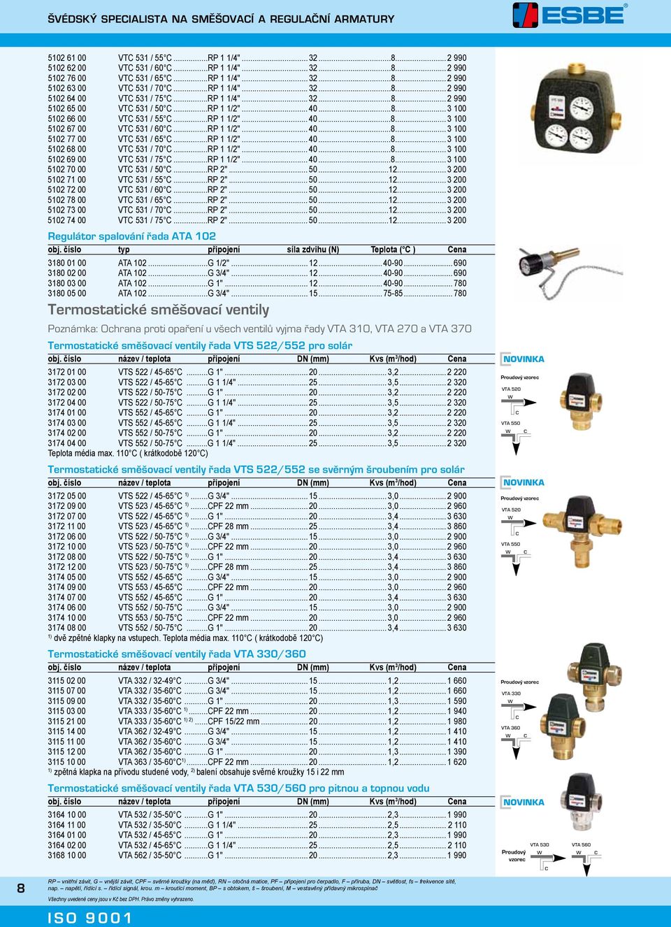 ..RP 1 1/2"... 40...8... 3 100 5102 68 00 VT 531 / 70...RP 1 1/2"... 40...8... 3 100 5102 69 00 VT 531 / 75...RP 1 1/2"... 40...8... 3 100 5102 70 00 VT 531 / 50...RP 2"... 50...12.