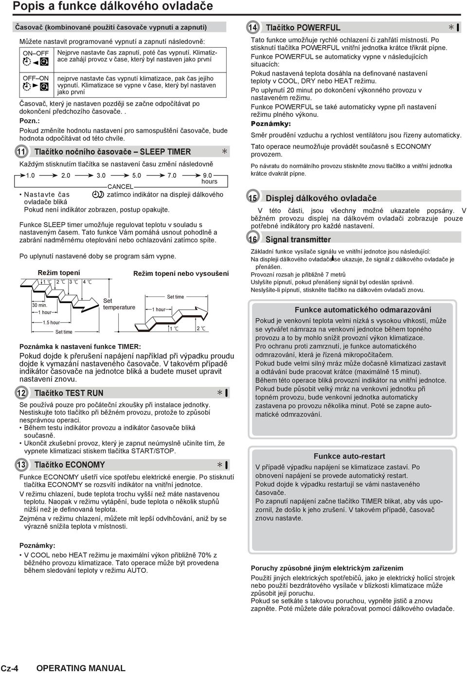 Klimtizce se vypne v čse, který yl nstven jko první Čsovč, který je nstven později se zčne odpočítávt po dokončení předchozího čsovče.. Pozn.