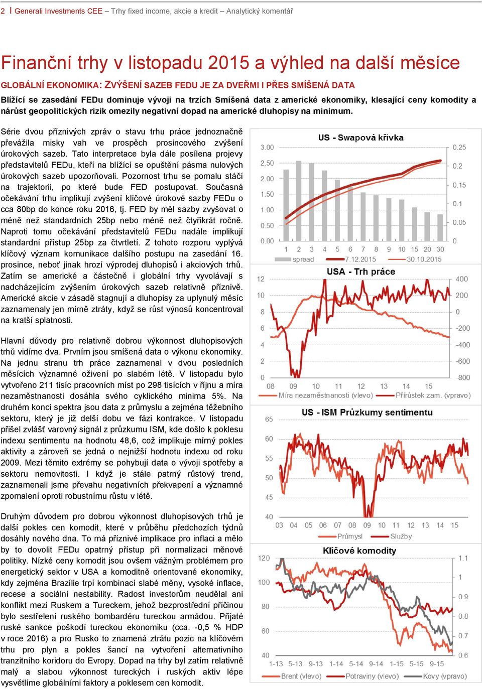 na minimum. Série dvou příznivých zpráv o stavu trhu práce jednoznačně převážila misky vah ve prospěch prosincového zvýšení úrokových sazeb.