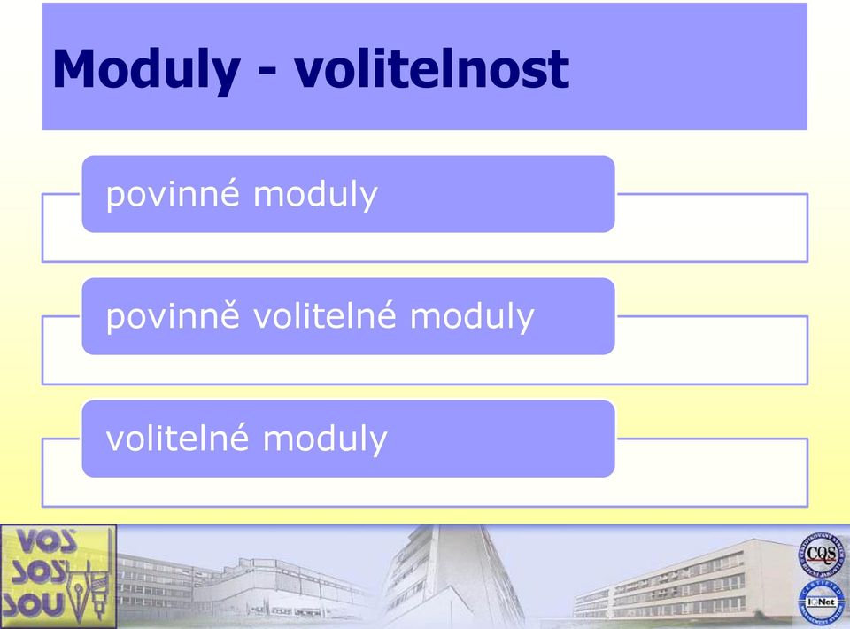 moduly povinně