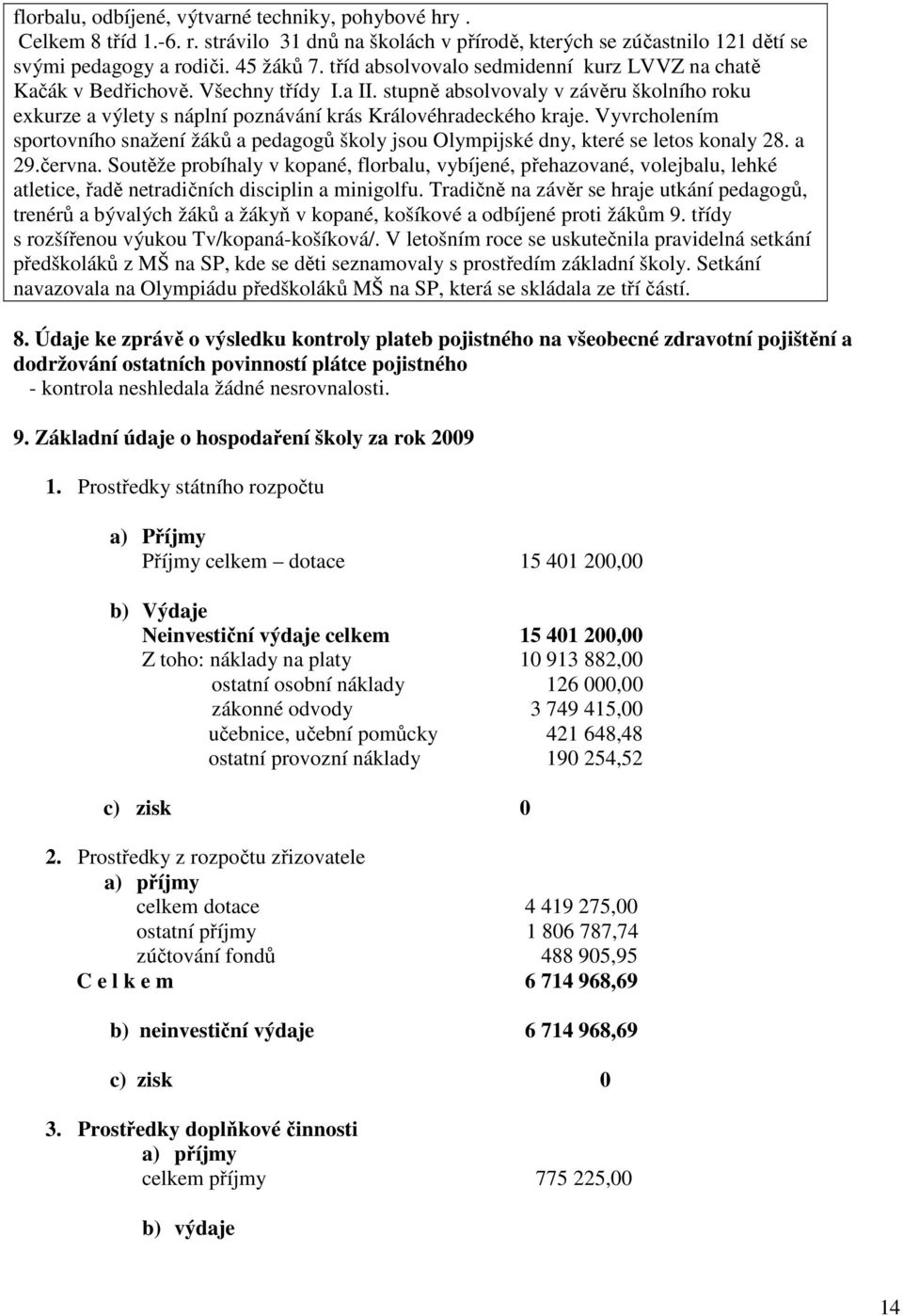 Vyvrcholením sportovního snažení žáků a pedagogů školy jsou Olympijské dny, které se letos konaly 28. a 29.června.