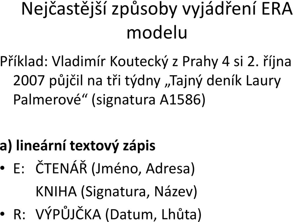 října 2007 půjčil na tři týdny Tajný deník Laury Palmerové