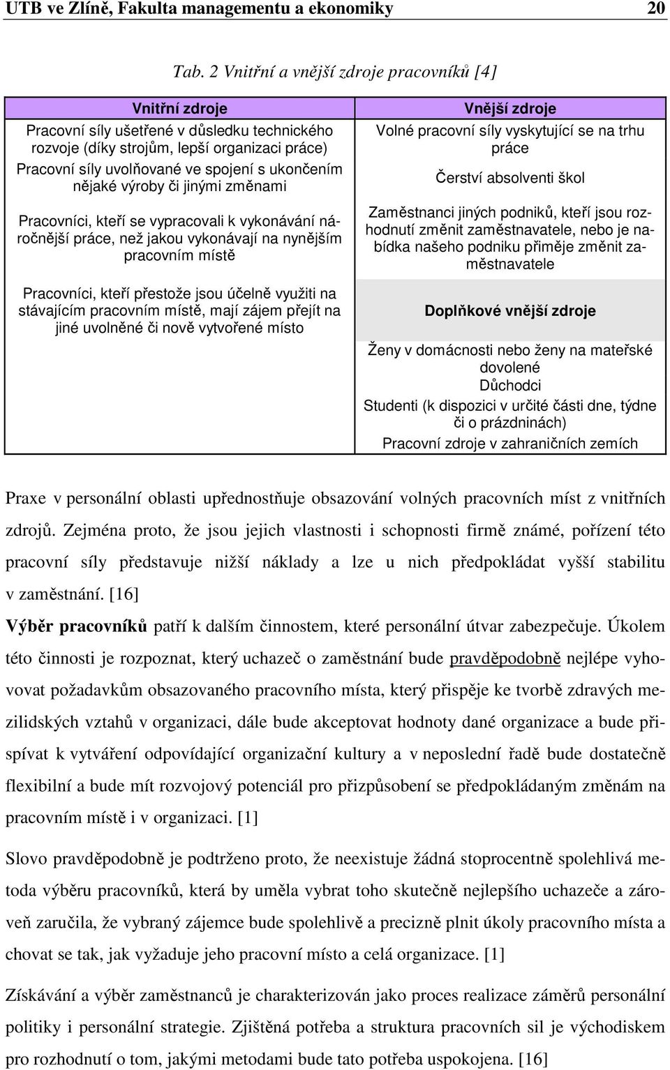 nějaké výroby či jinými změnami Pracovníci, kteří se vypracovali k vykonávání náročnější práce, než jakou vykonávají na nynějším pracovním místě Pracovníci, kteří přestože jsou účelně využiti na